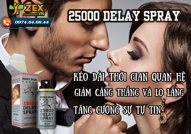 Công dụng 25000 Delay Spray