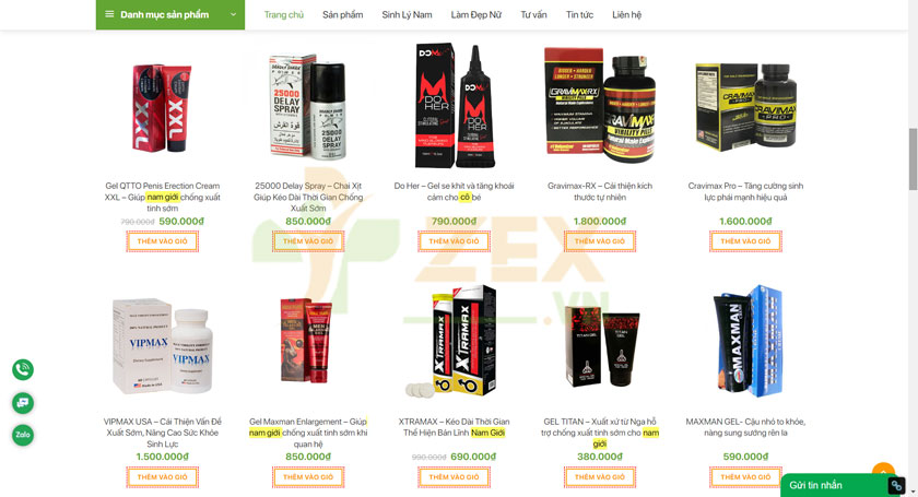Chọn sản phẩm cần mua tại ZexVN