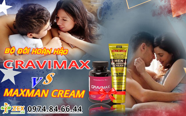 giới thiệu cravimax & maxman cream