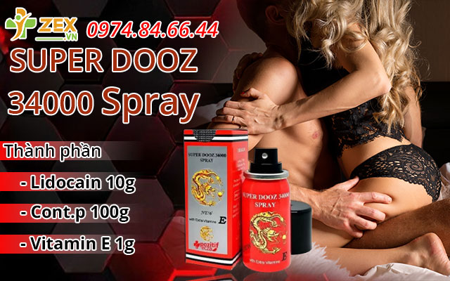 thành phần super dooz 34000 spray dragon