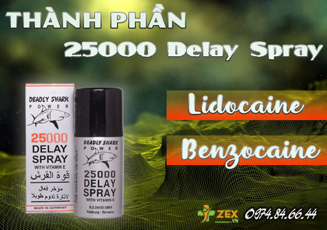 Thành phần 25000 delay spray