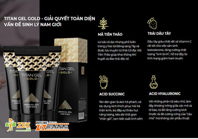 thành phần titan gel gold