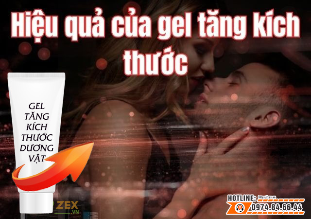 hiệu quả gel tăng size dương vật