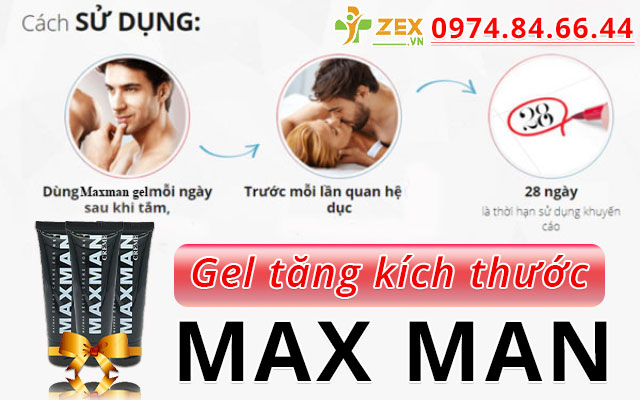 cách dùng combo x3 gel maxman