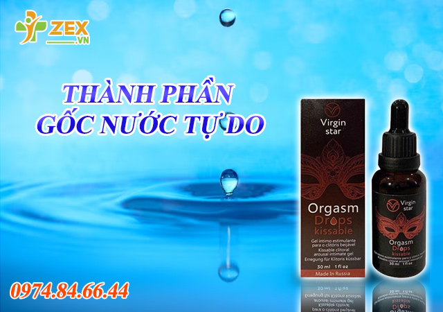 thành phần virgin star orgasm drops kissable
