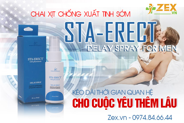 giới thiệu sta - erect delay spray for men