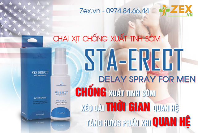 công dụng sta - erect delay spray for men