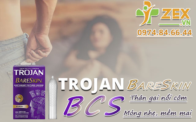 giới thiệu trojan studded bareskin