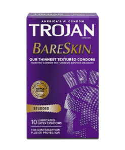 bao cao su trojan studded bareskin