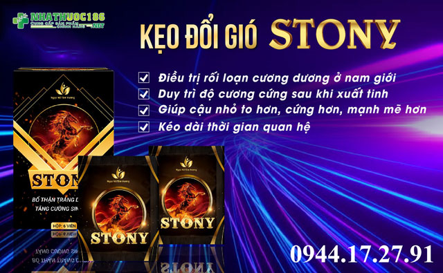 kẹo đổi gió stony